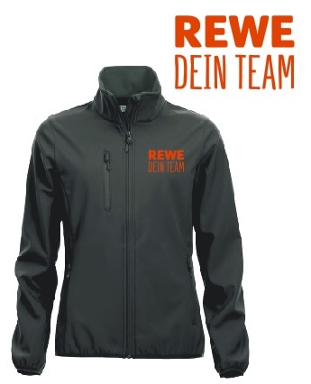 D.Softshell-Jacke, 0200915 "REWE Dein Team" Brust + Rücken