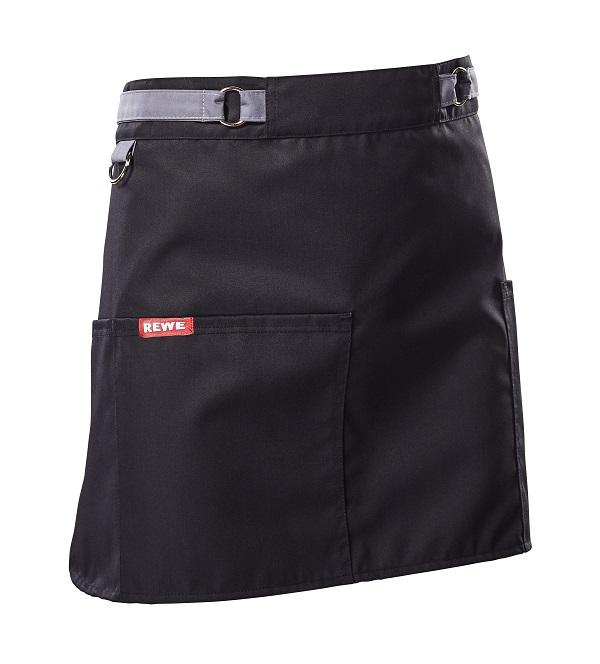 Vorbinder,  5-Metall-Ringe, TENCEL,schwarz + REWE