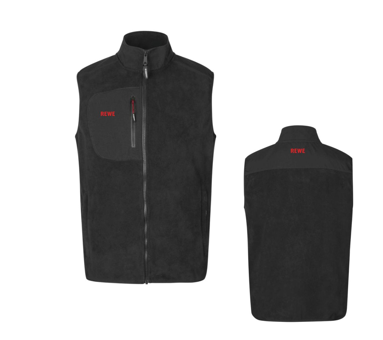 H. Fleece-Weste, ID 0746, REWE Brust+Nacken