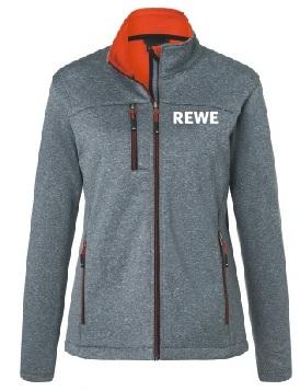 D. Softshelljacke, JN1147 , "REWE" Brust + Rücken
