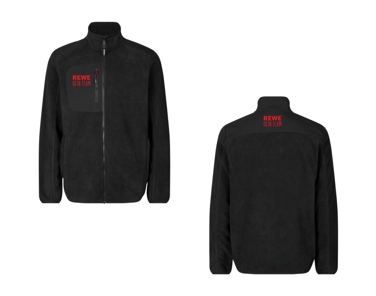 H. Fleece-Jacke, ID 0744, REWE dein Team Brust+Nacken