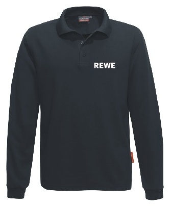 H.Poloshirt, 815 HAKRO, "REWE"  Brust + Rücken