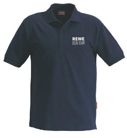 H.Poloshirt, 816 HAKRO, "REWE Dein Team"  Brust + Rücken