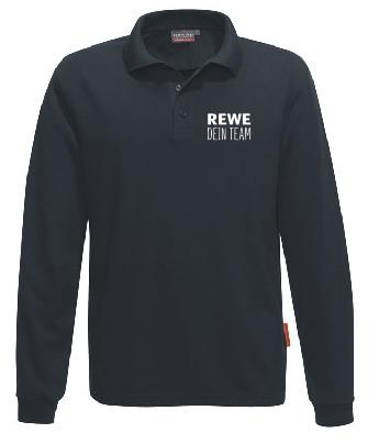 H.Poloshirt, 815 HAKRO, "REWE Dein Team"  Brust + Rücken