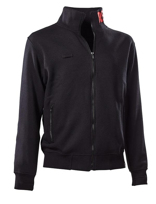 Sweatjacke, 2 Seitentaschen, unisex, Einstickung "REWE"